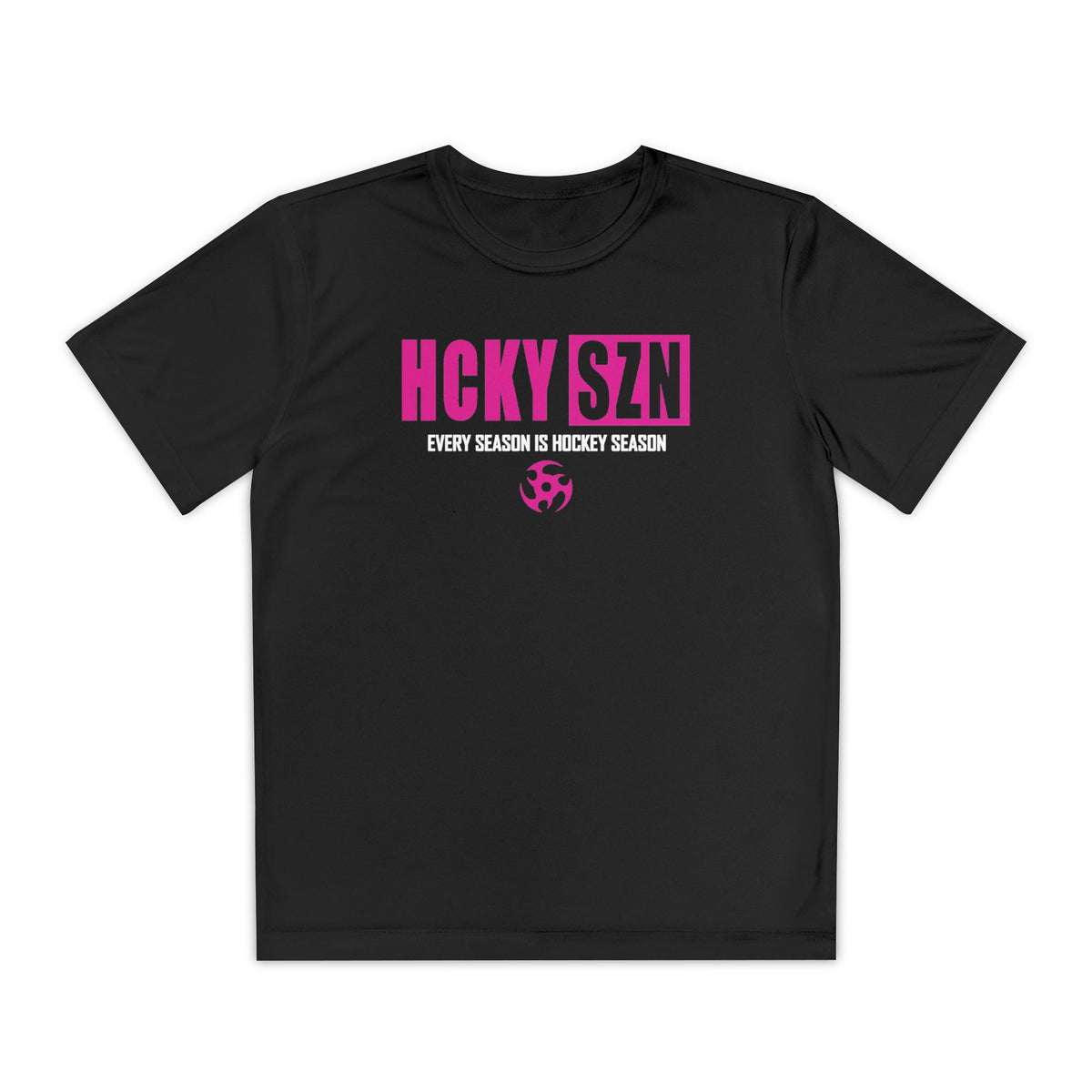 Every Season is HCKY SZN Youth Competitor Tee (Hot Pink Logo) - Various Colors