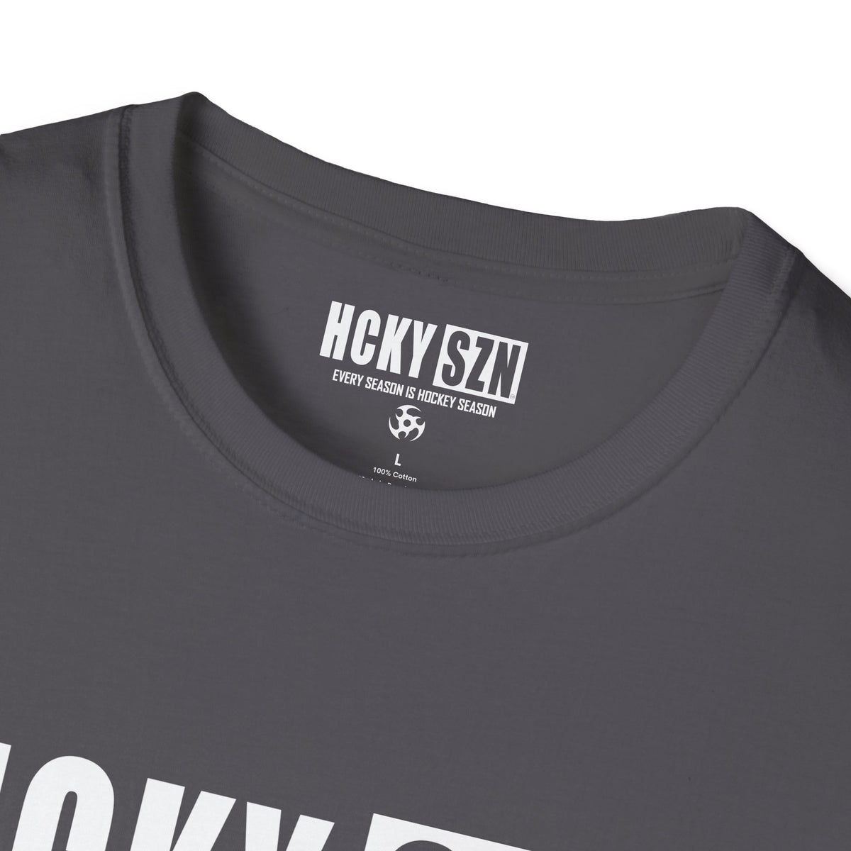 HCKY SZN Softstyle Tee Shirt (Charcoal)