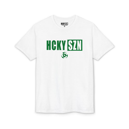 HCKY SZN Simple Star DryBlend Tee Shirt (Green Logo) - Various Colors