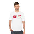 HCKYSZN (Flagship Logo) Adult Performance Tee - White/Red