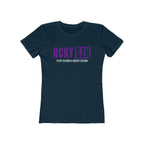 Every Season Is Hockey Season Women's Boyfriend Tee (Purple Logo) - Various Colors