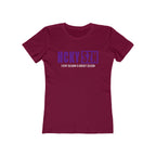 Every Season Is Hockey Season Women's Boyfriend Tee (Purple Logo) - Various Colors