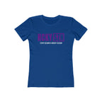 Every Season Is Hockey Season Women's Boyfriend Tee (Purple Logo) - Various Colors
