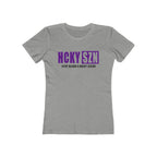 Every Season Is Hockey Season Women's Boyfriend Tee (Purple Logo) - Various Colors