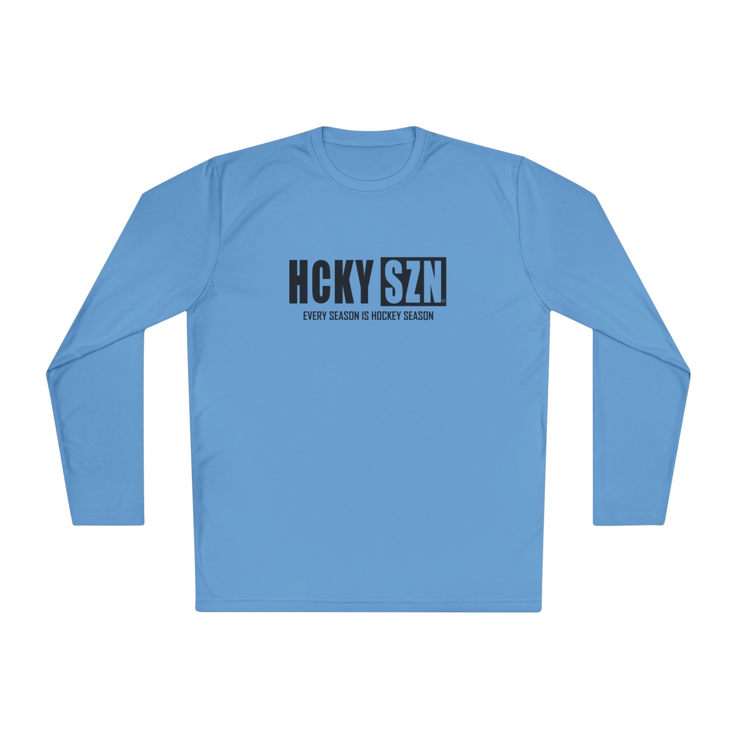 Every Season is HCKYSZN Performance Long Sleeve Tee - Black Logo