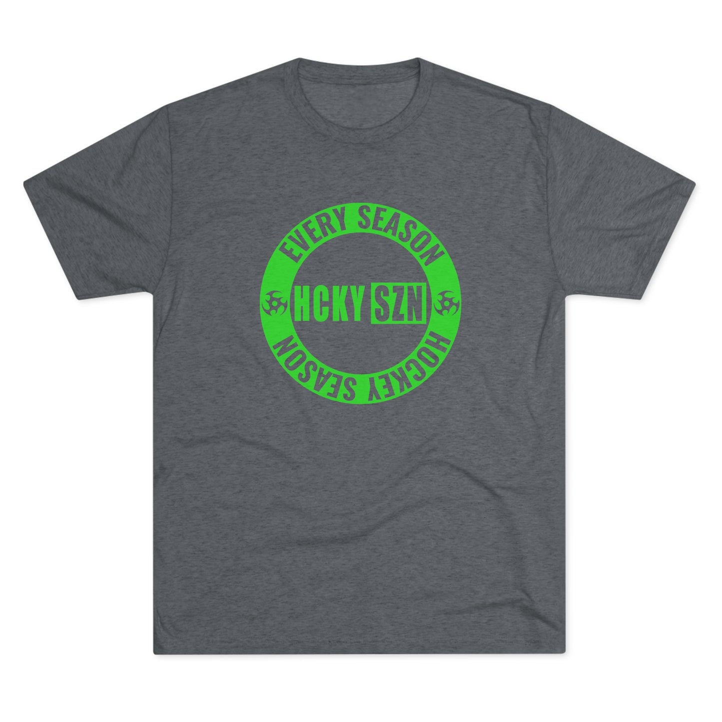 HCKY SZN Circle Logo TriBlend Tee Shirt (Lime) - Various Colors