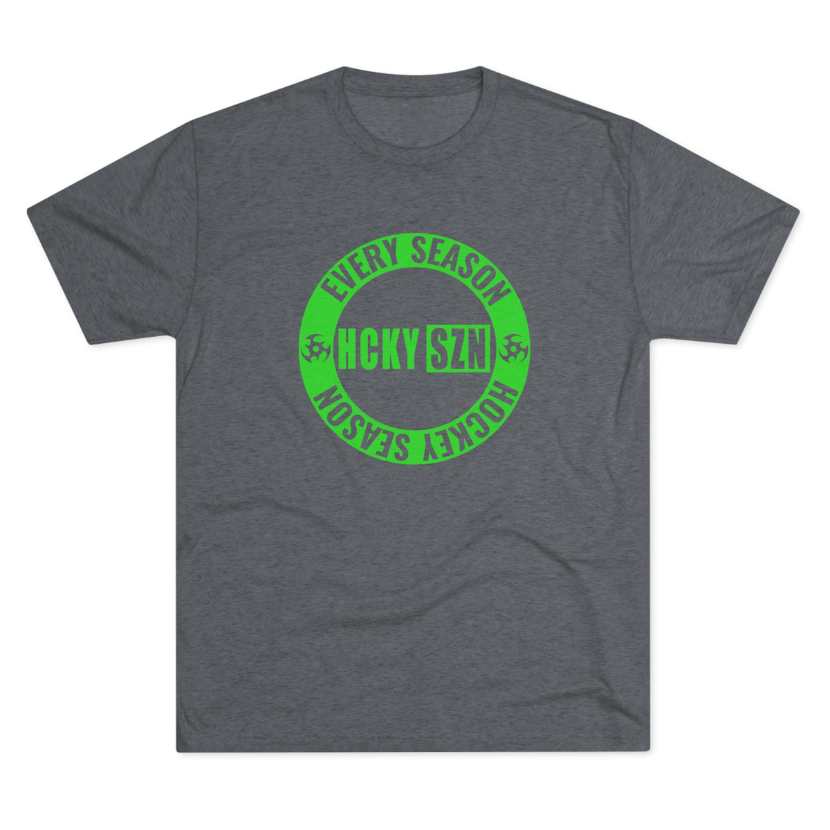 HCKY SZN Circle Logo TriBlend Tee Shirt (Lime) - Various Colors
