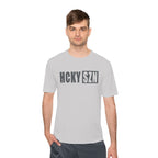 HCKYSZN (Flagship Logo) Adult Performance Tee - Silver/Smoke