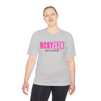 HCKYSZN (Hustle Hit) Adult Performance Tee - Silver/Hot Pink/Black