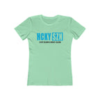 Every Season Is Hockey Season Women's Boyfriend Tee (Sky Blue Logo) - Various Colors