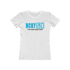 Every Season Is Hockey Season Women's Boyfriend Tee (Sky Blue Logo) - Various Colors