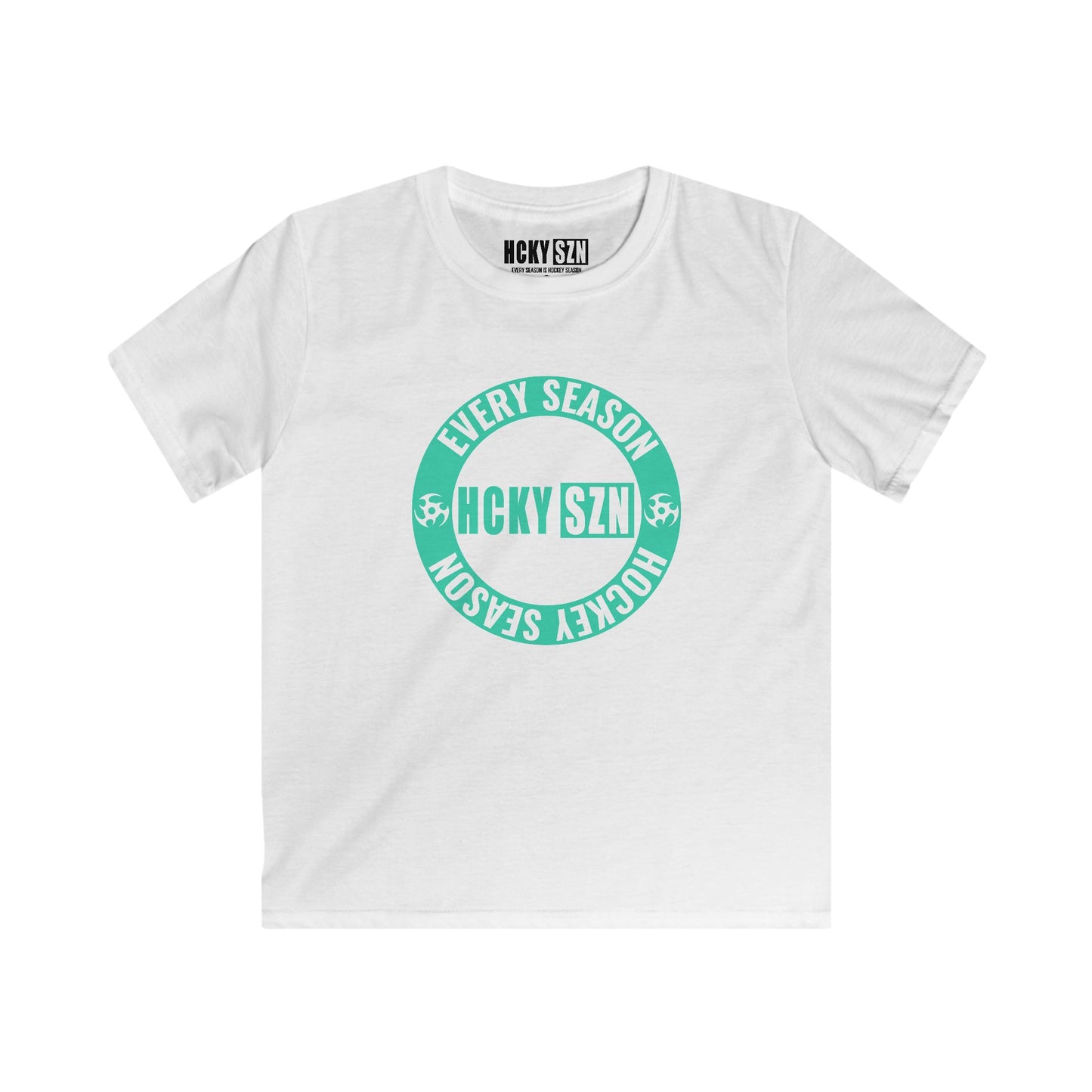 Youth Circle SZN Softstyle Tee (Seafoam Logo) - Various Colors
