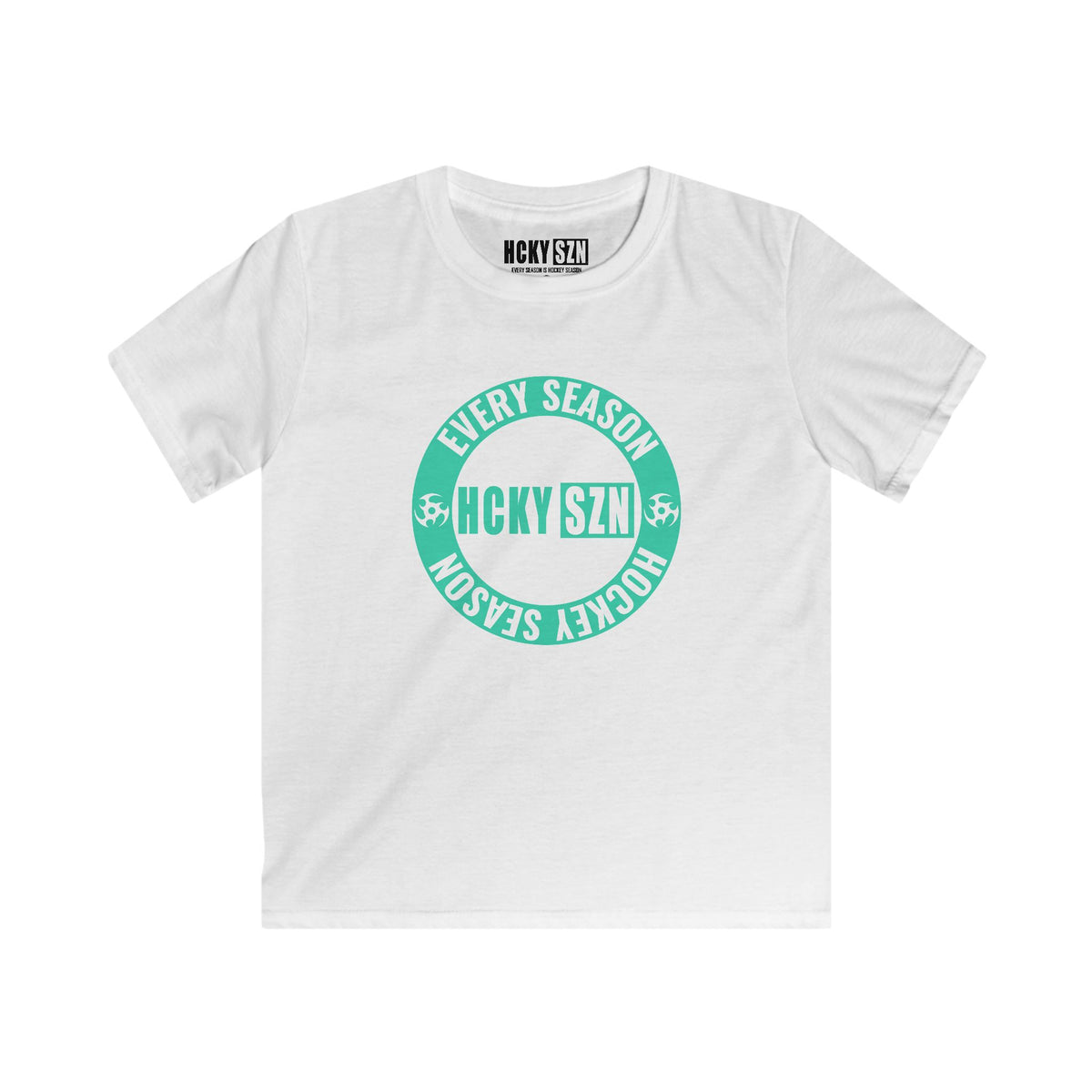 Youth Circle SZN Softstyle Tee (Seafoam Logo) - Various Colors