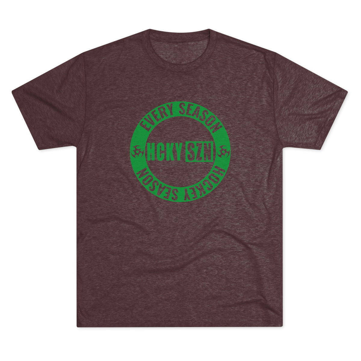 HCKY SZN Circle Logo TriBlend Tee Shirt (Green) - Various Colors