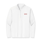 HCKY SZN Embroidered Quarter-Zip Pullover (White/Red)