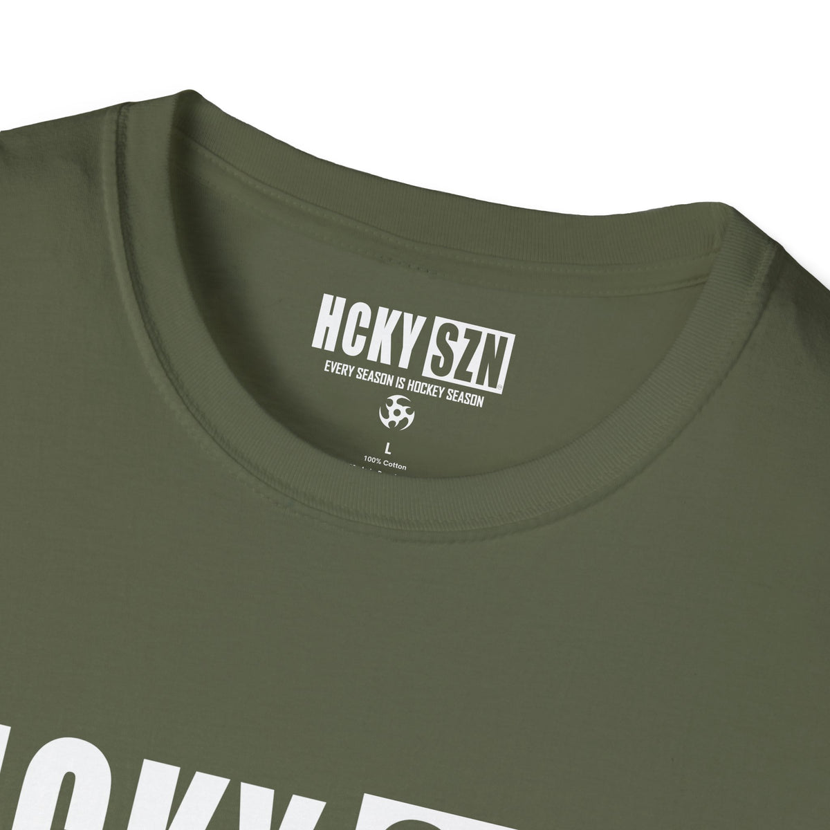 HCKY SZN Softstyle Tee Shirt (Olive Green)
