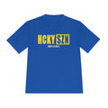 HCKYSZN (Born to Skate) Adult Performance Tee - Royal/Yellow/White