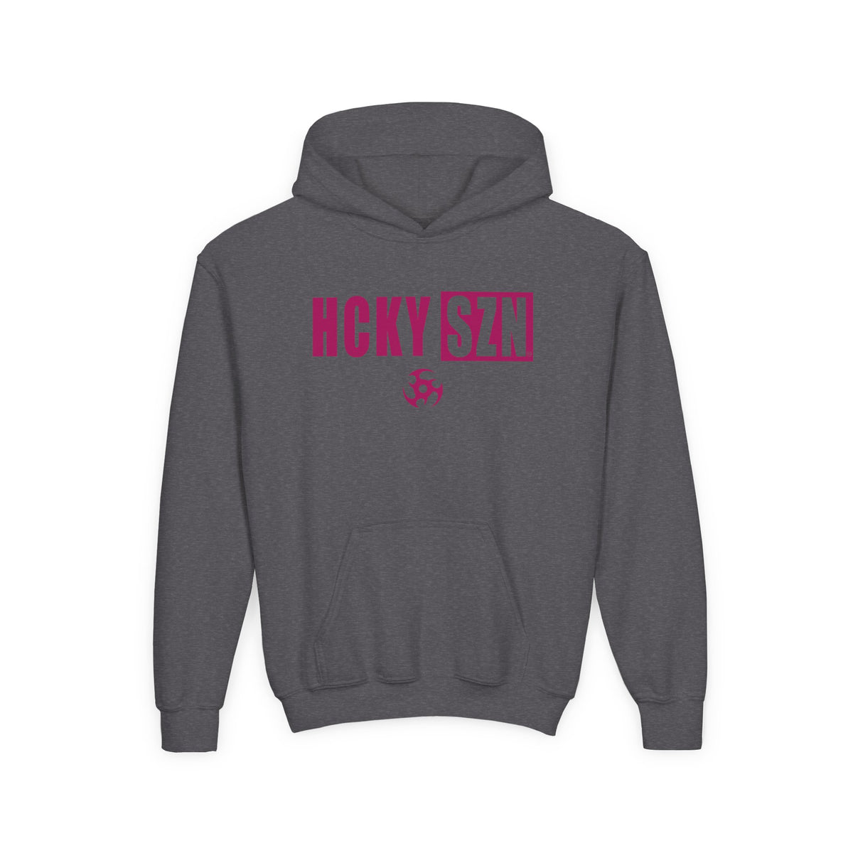 Youth HCKY SZN (Raspberry Logo) Hooded Sweatshirt - Various Colors