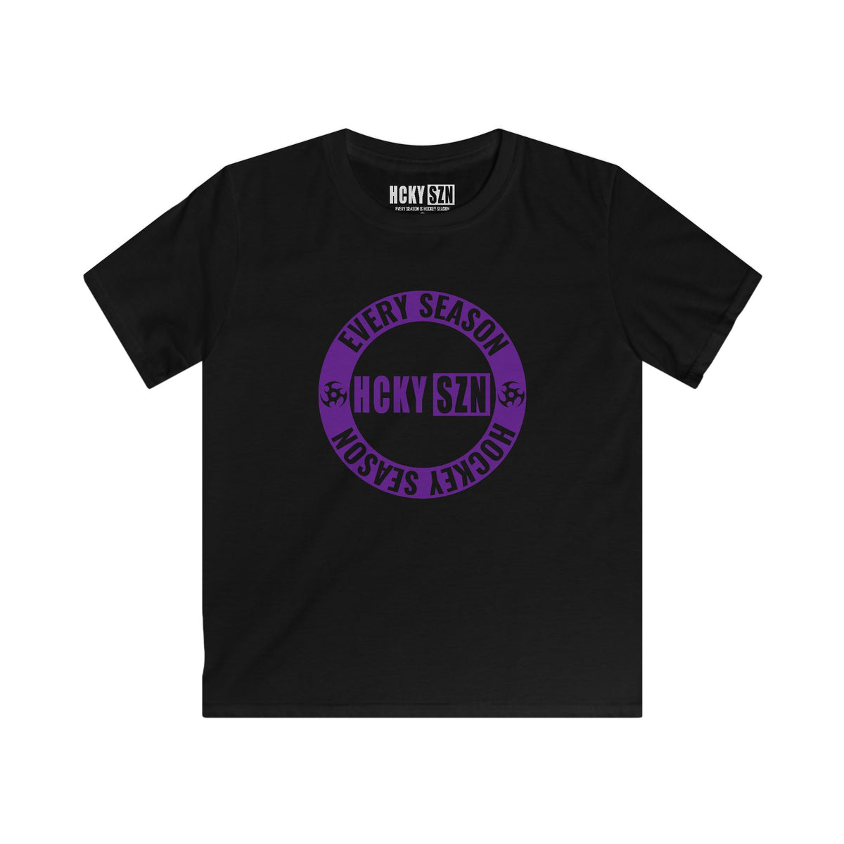 Youth Circle SZN Softstyle Tee (Purple Logo) - Various Colors