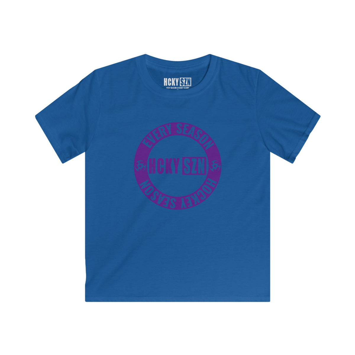 Youth Circle SZN Softstyle Tee (Purple Logo) - Various Colors
