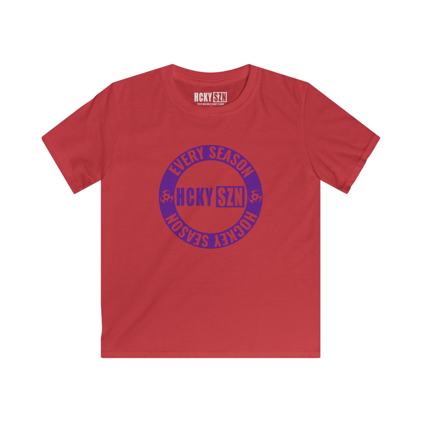 Youth Circle SZN Softstyle Tee (Purple Logo) - Various Colors