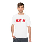 HCKYSZN (Flagship Logo) Adult Performance Tee - White/Cherry