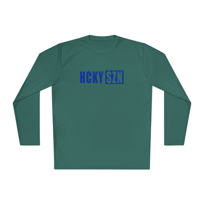 HCKY SZN Performance Long Sleeve Tee (Royal Blue Logo) - Various Colors