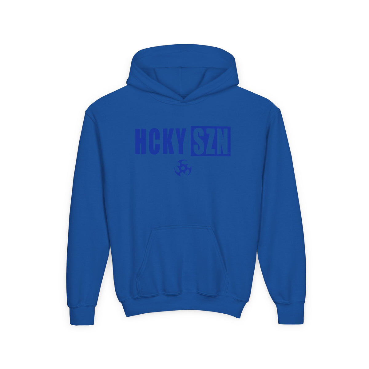 Youth HCKY SZN (Royal Blue Logo) Hooded Sweatshirt - Various Colors