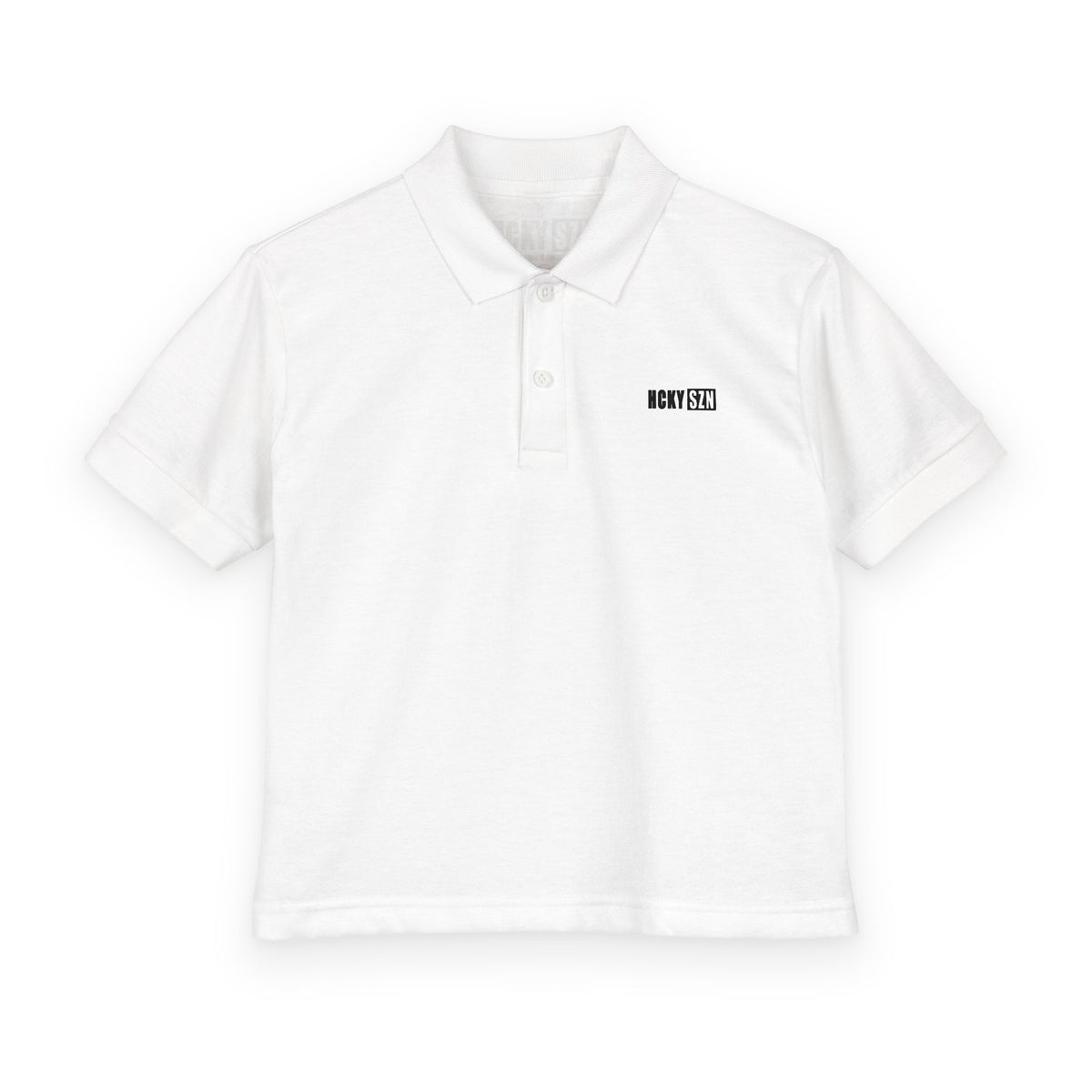 Youth HCKY SZN DryBlend Polo Shirt (White)