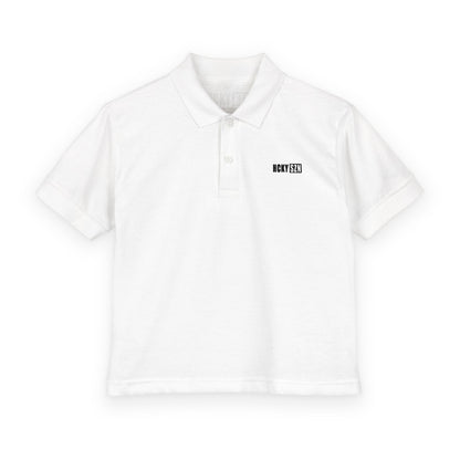 Youth HCKY SZN DryBlend Polo Shirt (White)