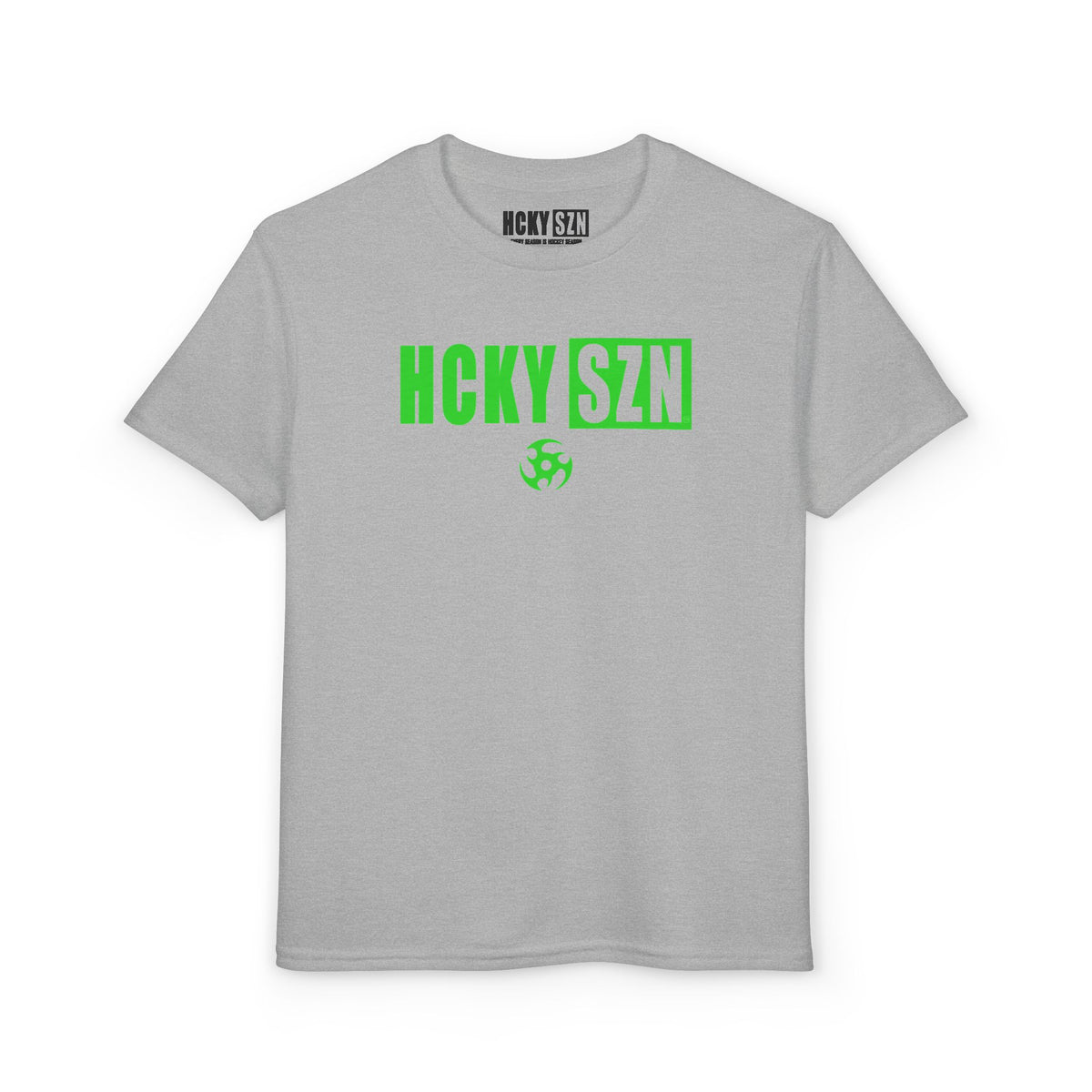 Youth HCKY SZN DryBlend Tee Shirt (Lime Logo) - Various Colors
