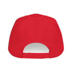 HCKY SZN Circle Logo Mid Profile Baseball Cap (Red/Red/White)