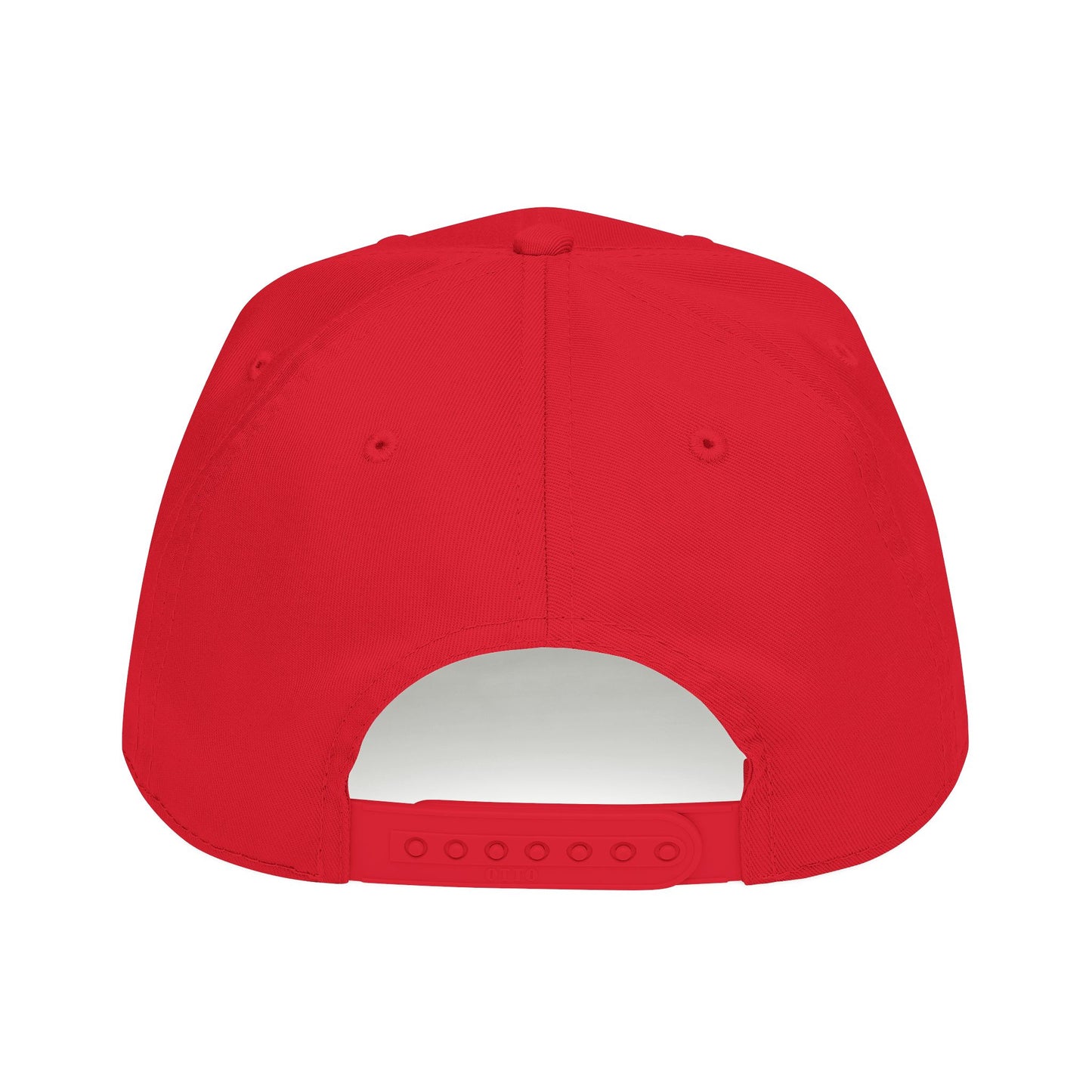 HCKY SZN Circle Logo Mid Profile Baseball Cap (Red/Red/White)