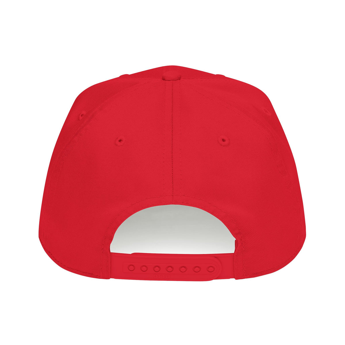 HCKY SZN Circle Logo Mid Profile Baseball Cap (Red/Red/White)