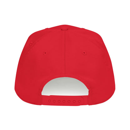 HCKY SZN Circle Logo Mid Profile Baseball Cap (Red/Red/White)