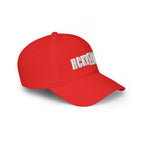 HCKY SZN Low Profile Embroidered Baseball Cap - Red (White Logo)