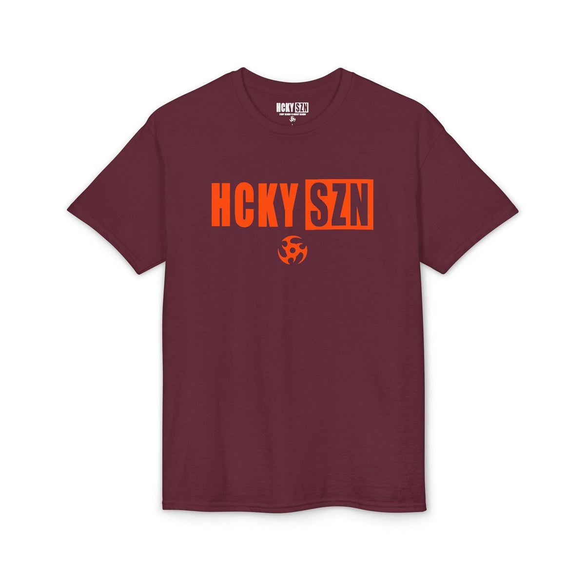 HCKY SZN Simple Star DryBlend Tee Shirt (Orange Logo) - Various Colors