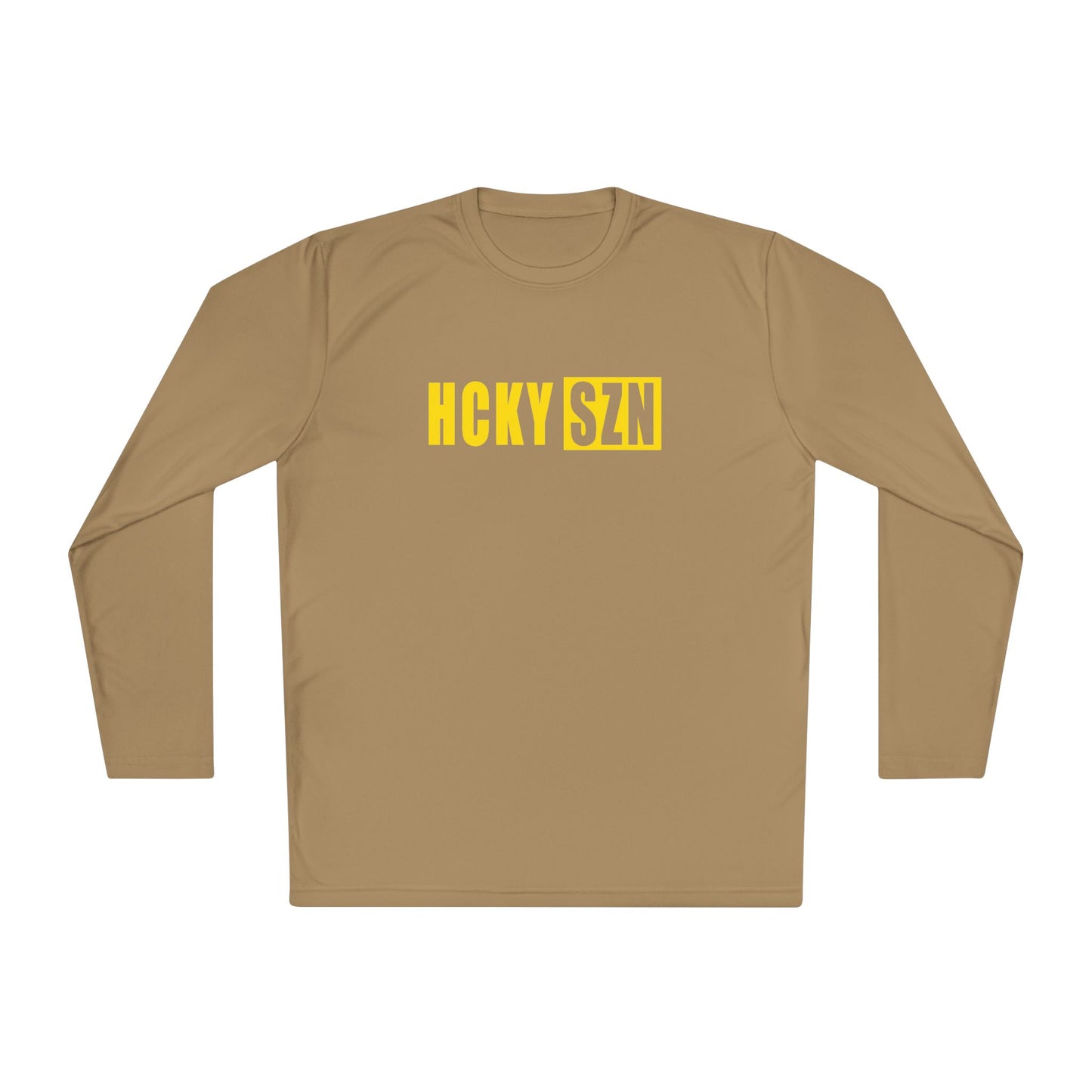 HCKY SZN Performance Long Sleeve Tee (Yellow Logo) - Various Colors
