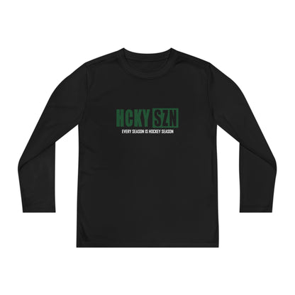 Every Season is HCKY SZN Youth Competitor Long Sleeve Tee (Forest Logo) - Various Colors