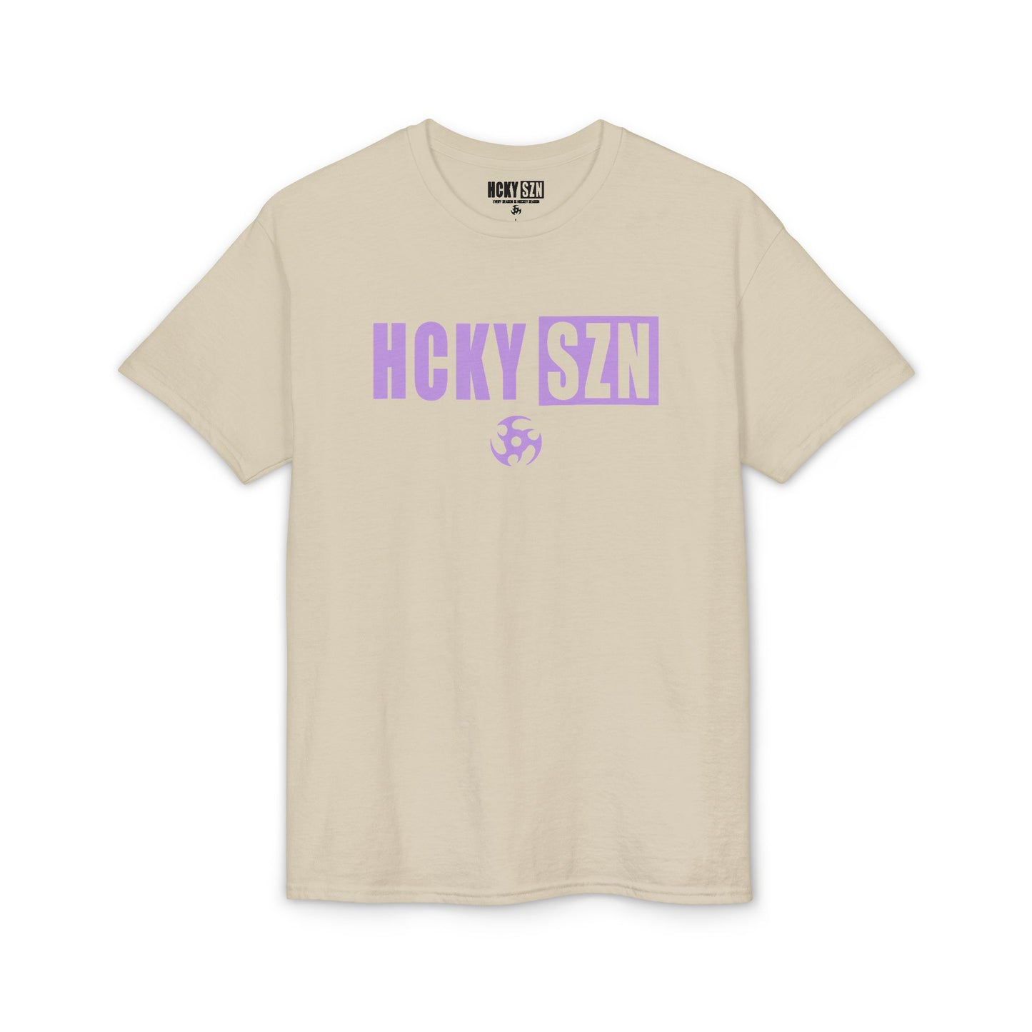 HCKY SZN Simple Star DryBlend Tee Shirt (Lavender Logo) - Various Colors