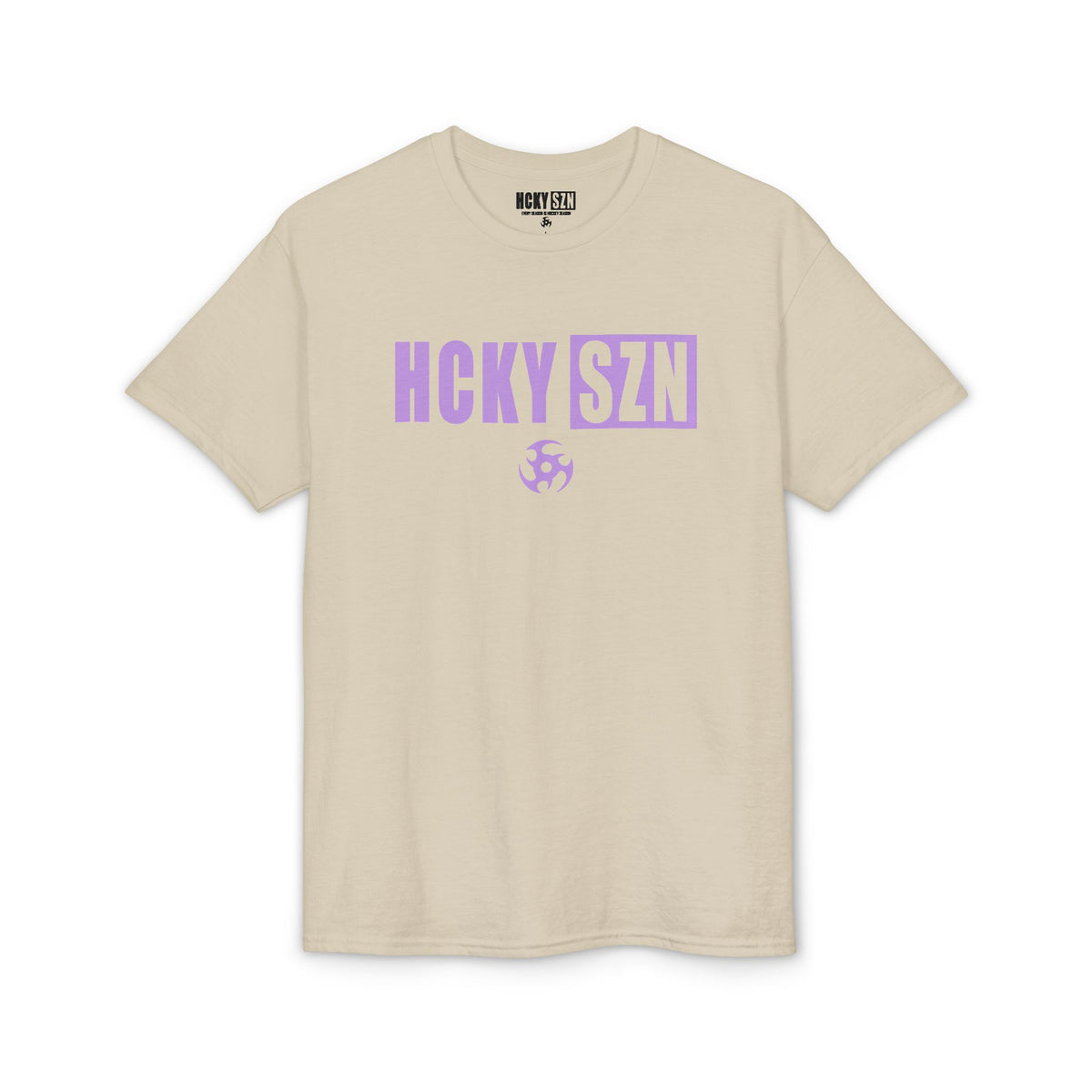 HCKY SZN Simple Star DryBlend Tee Shirt (Lavender Logo) - Various Colors