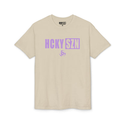 HCKY SZN Simple Star DryBlend Tee Shirt (Lavender Logo) - Various Colors