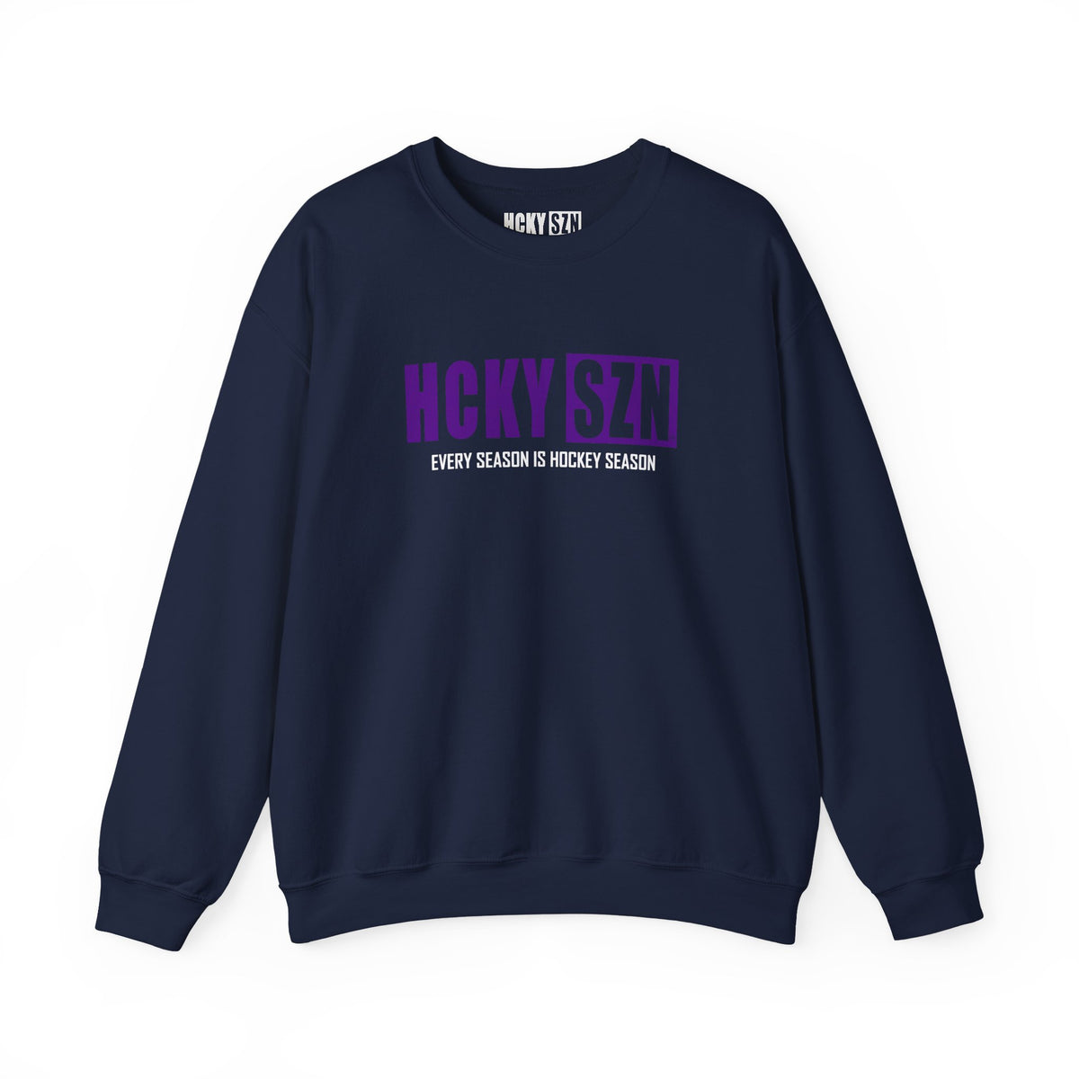 HCKY SZN Crewneck Sweatshirt (Purple Logo) - Various Colors