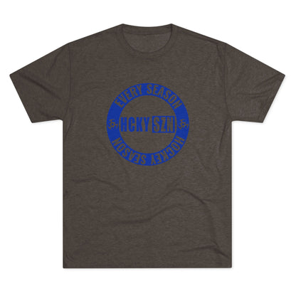 HCKY SZN Circle Logo TriBlend Tee Shirt (Royal Blue) - Various Colors