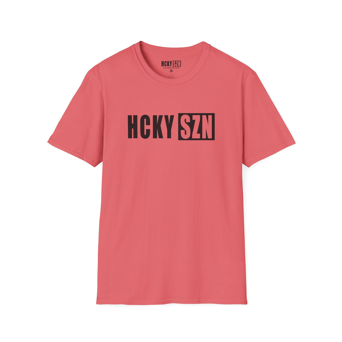 HCKY SZN Softstyle Tee Shirt (Coral Silk)