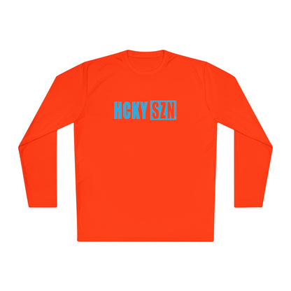 HCKY SZN Performance Long Sleeve Tee (Sky Blue Logo) - Various Colors