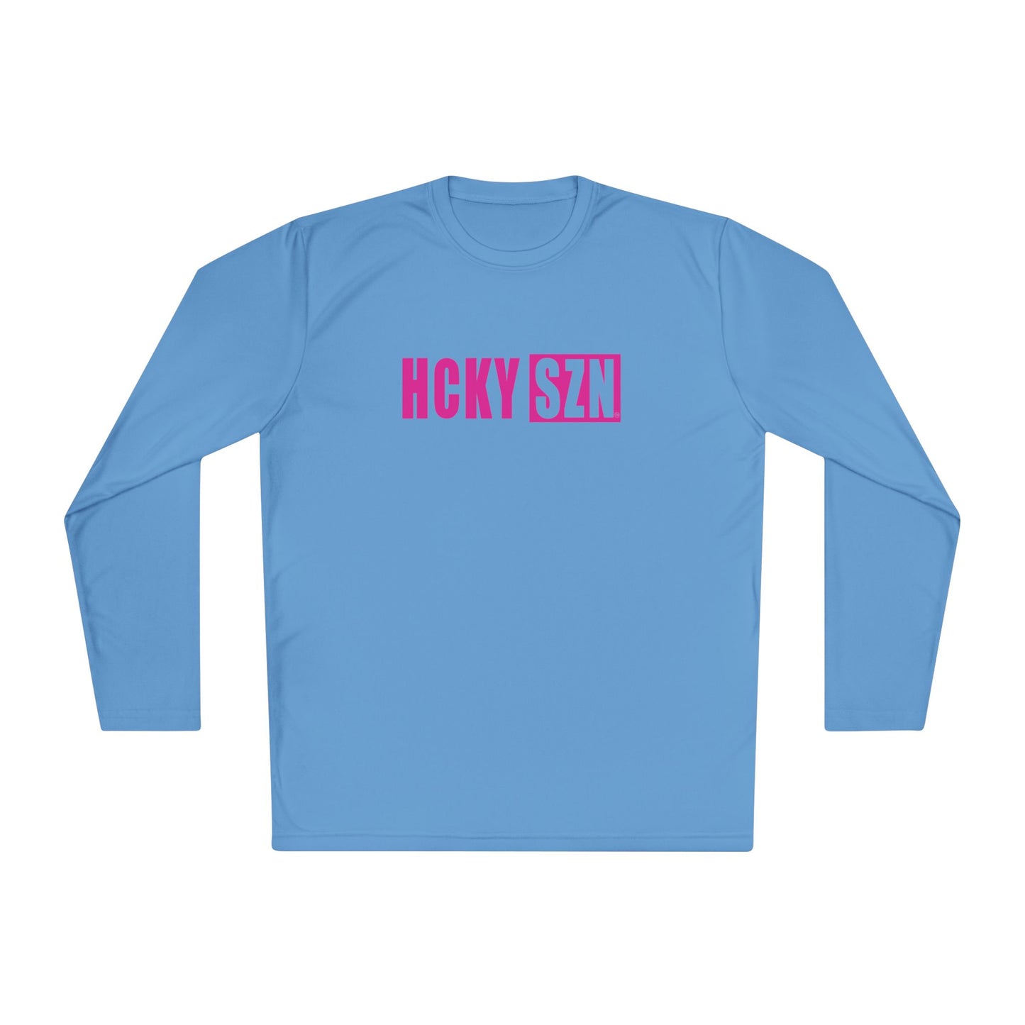 HCKY SZN Performance Long Sleeve Tee (Hot Pink Logo) - Various Colors