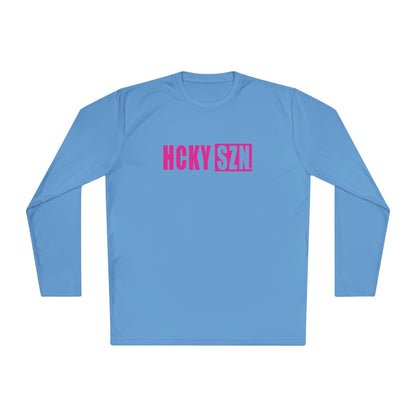 HCKY SZN Performance Long Sleeve Tee (Hot Pink Logo) - Various Colors