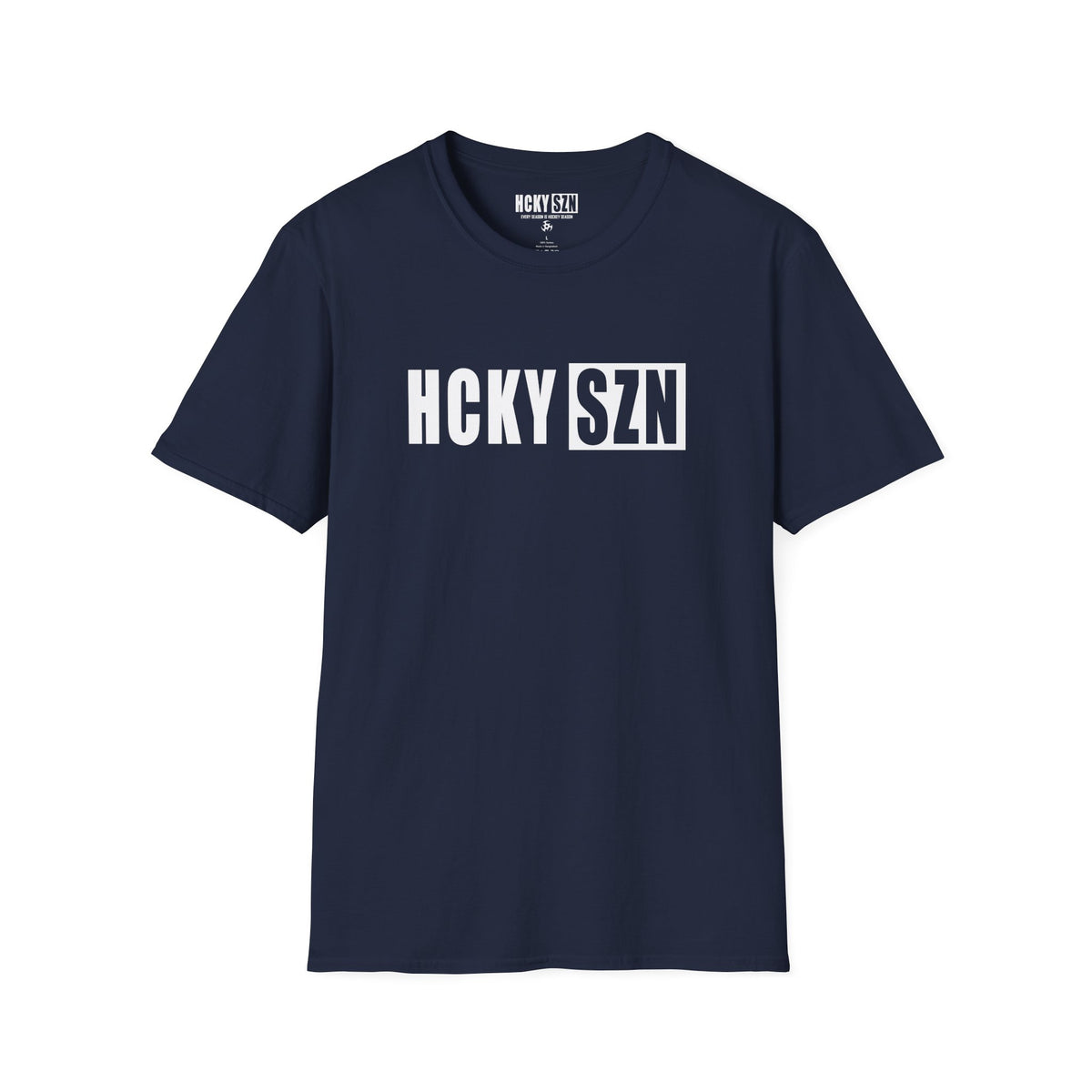 HCKY SZN Softstyle Tee Shirt (Navy)