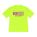 HCKYSZN (Deke Dangle) Adult Performance Tee - Neon Yellow/Fuchsia/Black